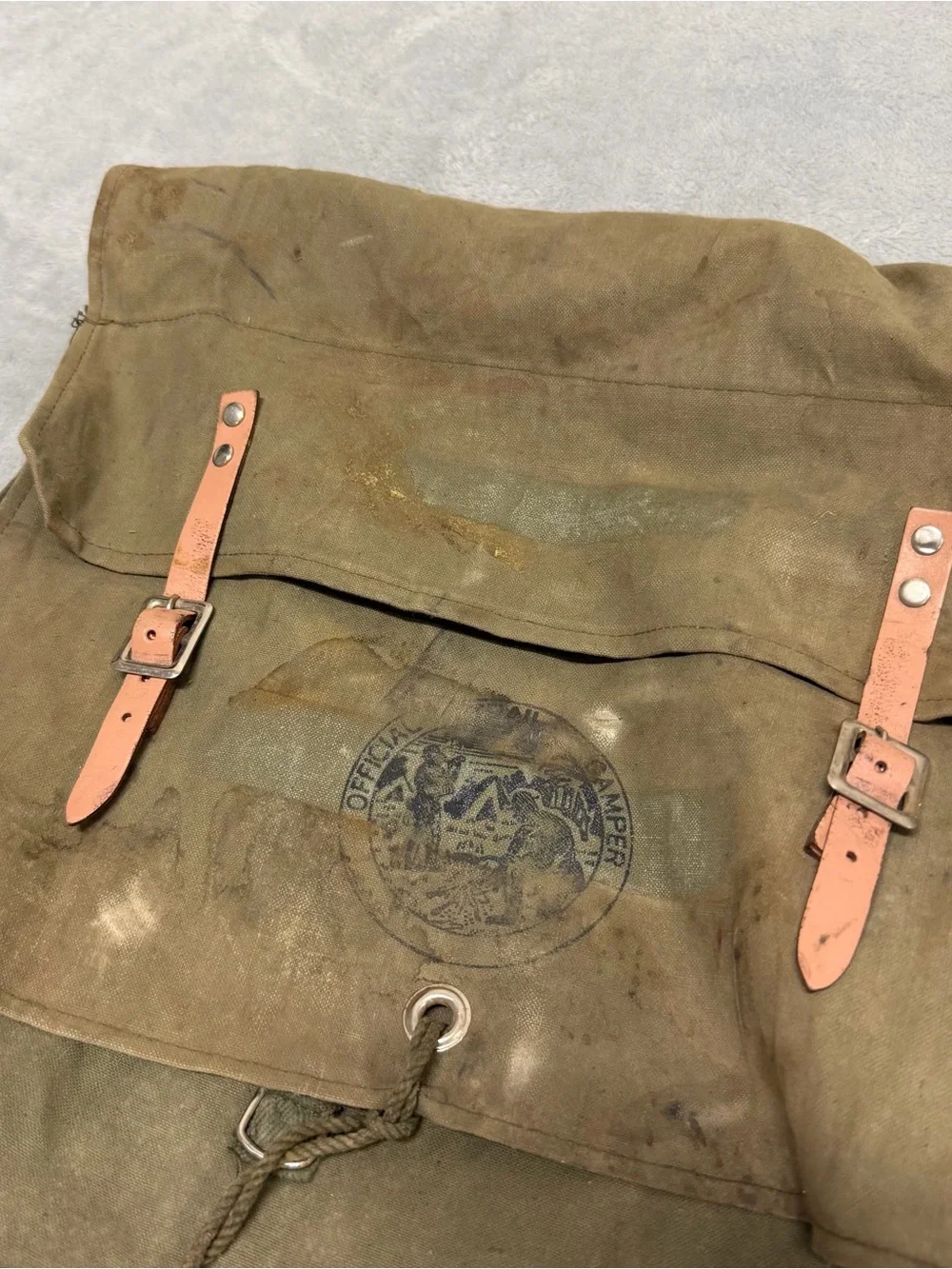 Vintage Military Style Backpack Outdoor Pack Made Japan Official Trail Camper